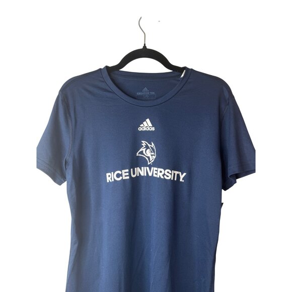 2/$30 Adidas Large Navy Rice University Creator Tee - Picture 6 of 14